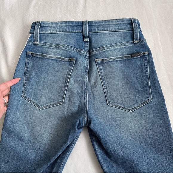 Joe's Women’s Charlie Leather Stripe High Rise Skinny Ankle Jeans Size 26 - Picture 12 of 15